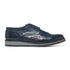 Stringate casual blu in pelle con dettagli brogue Riflessi Urbani, Uomo, SKU e274uf038, Immagine 0